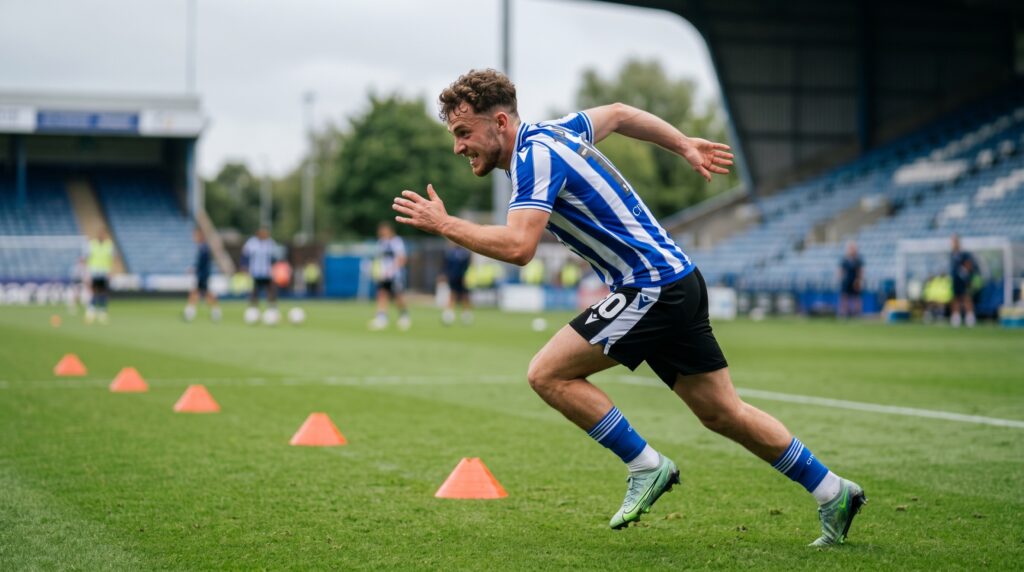 football sprint intervals training to increase speed endurance and acceleration