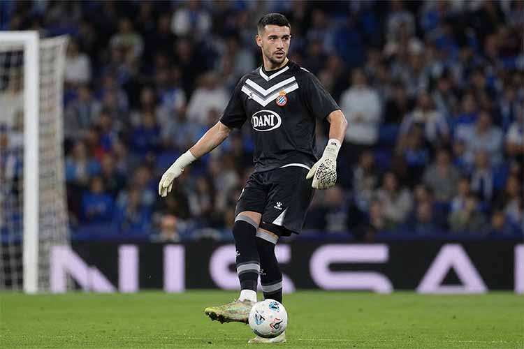 Joan García, FC Barcelona goalkeeper, during his time at Espanyol before becoming a top young goalkeeper in Spain